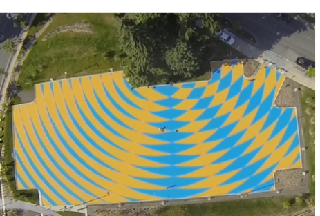 Temperaturunterschied Asphaltfarbe Absenkung der Temperaturen durch Asphaltfarbe